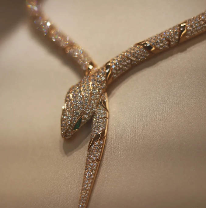 [Star Jewelry]HAUTE COUTURE GOLD SERPENTI NECKLACE