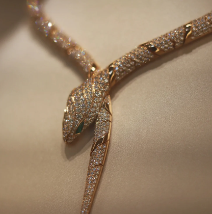 [Star Jewelry]HAUTE COUTURE GOLD SERPENTI NECKLACE
