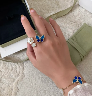 [Star Jewelry]2026 NEW TWIN BUTTERFLY LUCKY RING