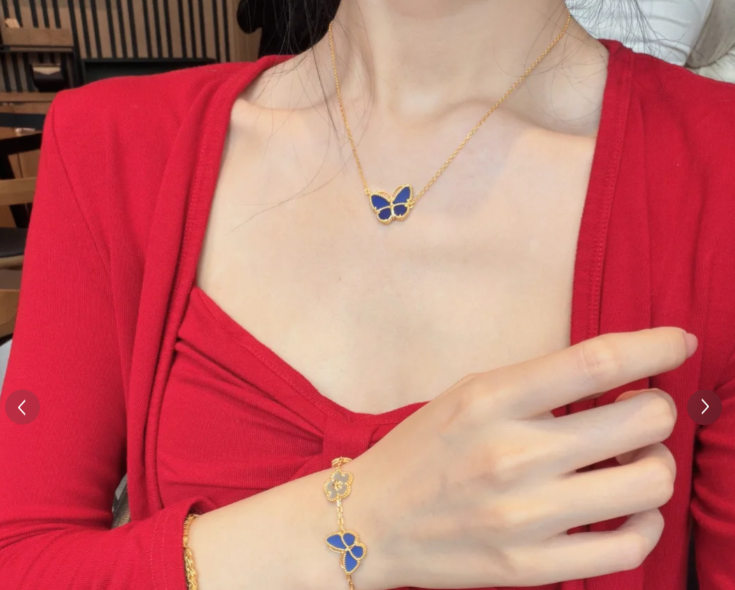 [Star Jewelry]2026 NEW BUTTERFLY BLUE   NECKLACE