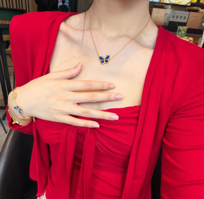 [Star Jewelry]2026 NEW BUTTERFLY BLUE   NECKLACE