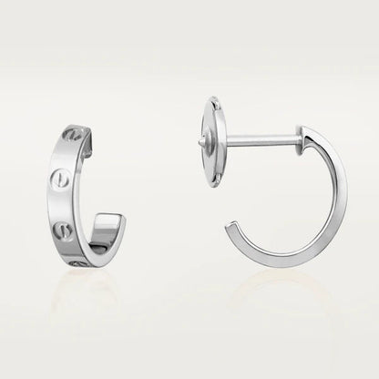 [Star Jewelry]LOVE EARRINGS 2.65MM SILVER