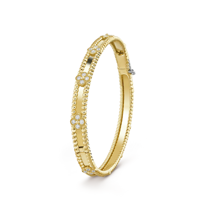 [Star Jewelry]CLOVER BRACELET 4MM DIAMONDS