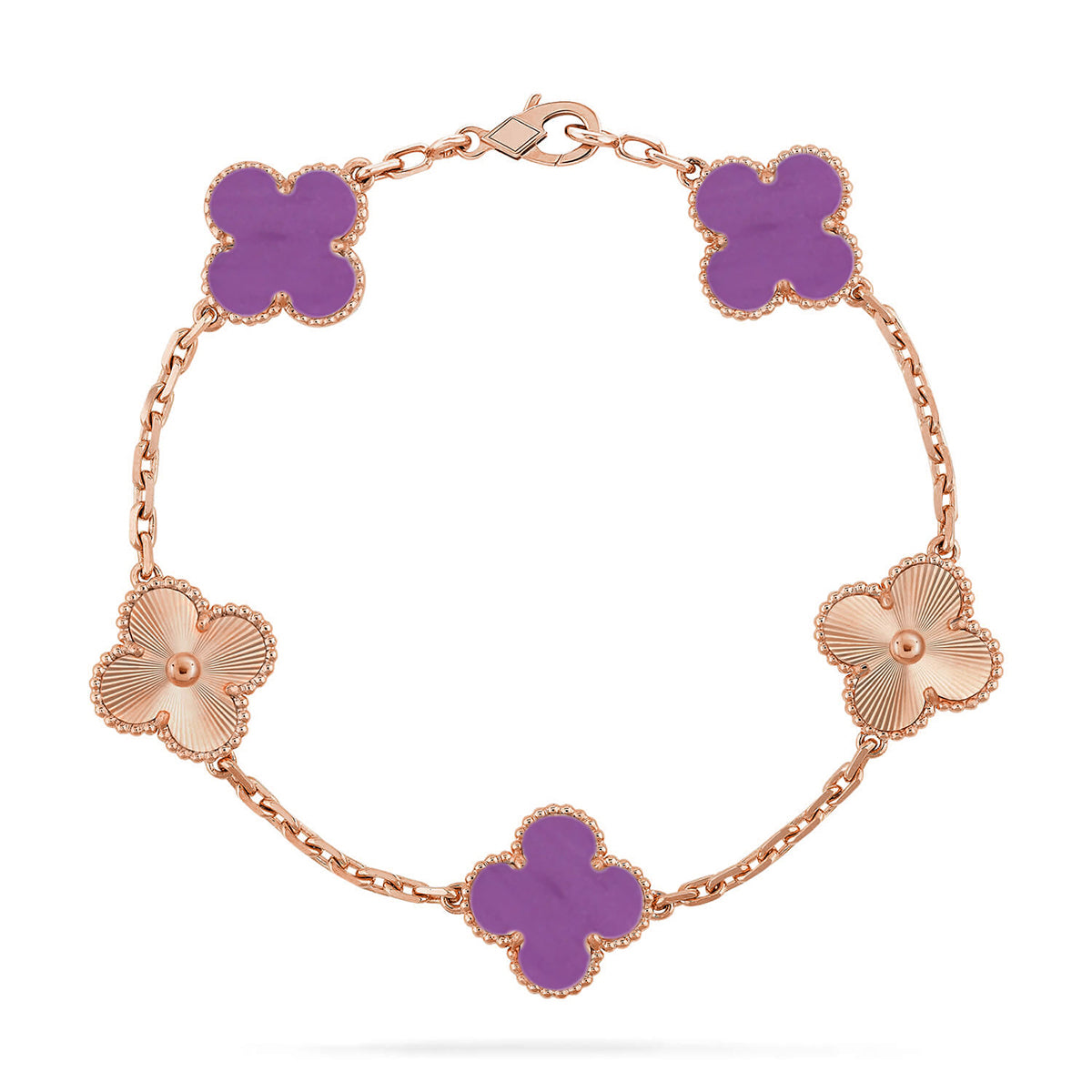 [Star Jewelry] CLOVER 5 MOTIF VIOLET BRACELET COLLECTION