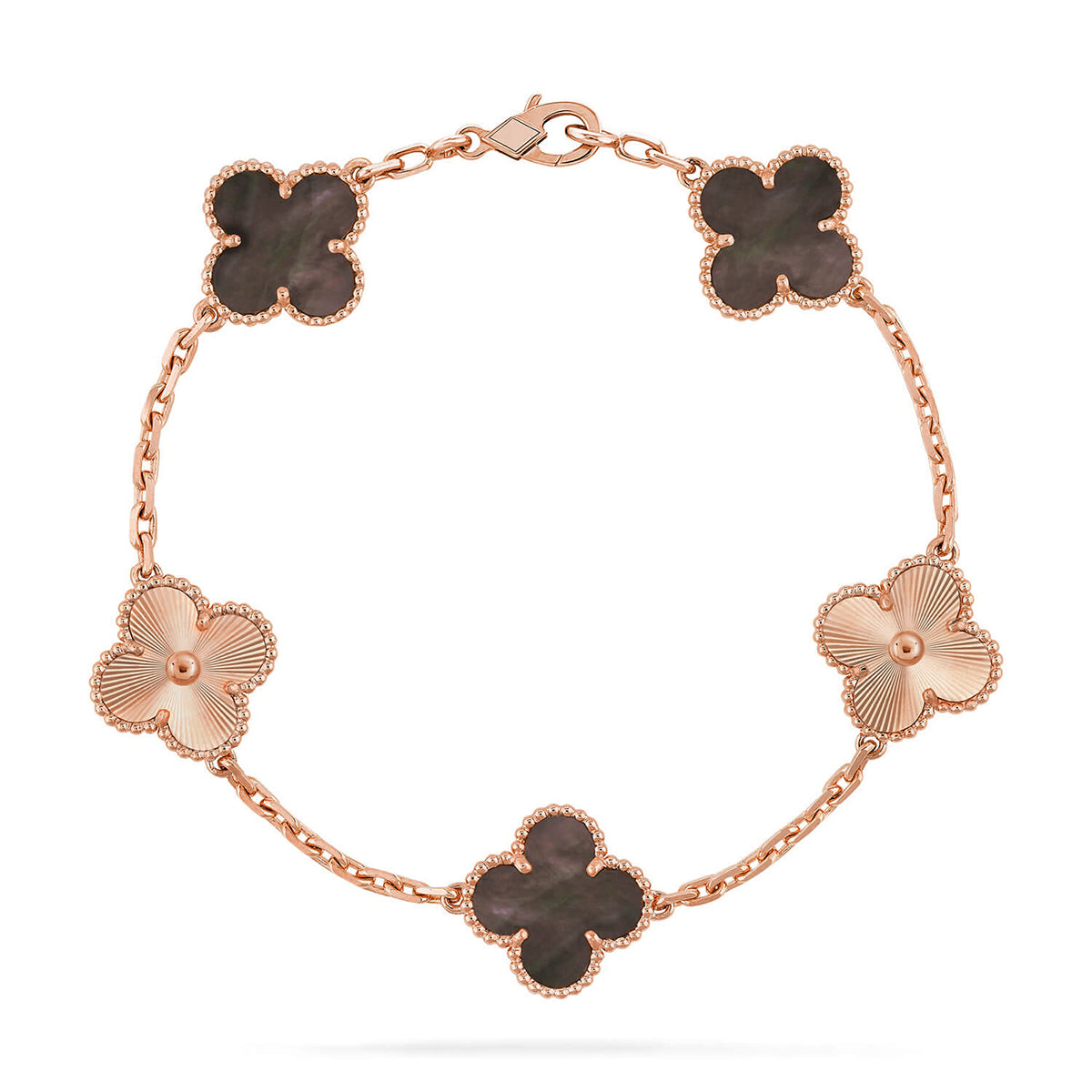 [Star Jewelry] CLOVER 5 MOTIF GRAY MOP BRACELET COLLECTION