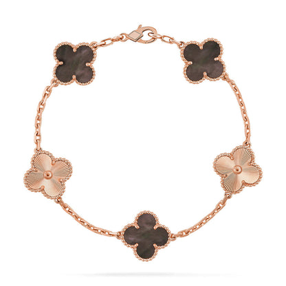 [Star Jewelry] CLOVER 5 MOTIF GRAY MOP BRACELET COLLECTION