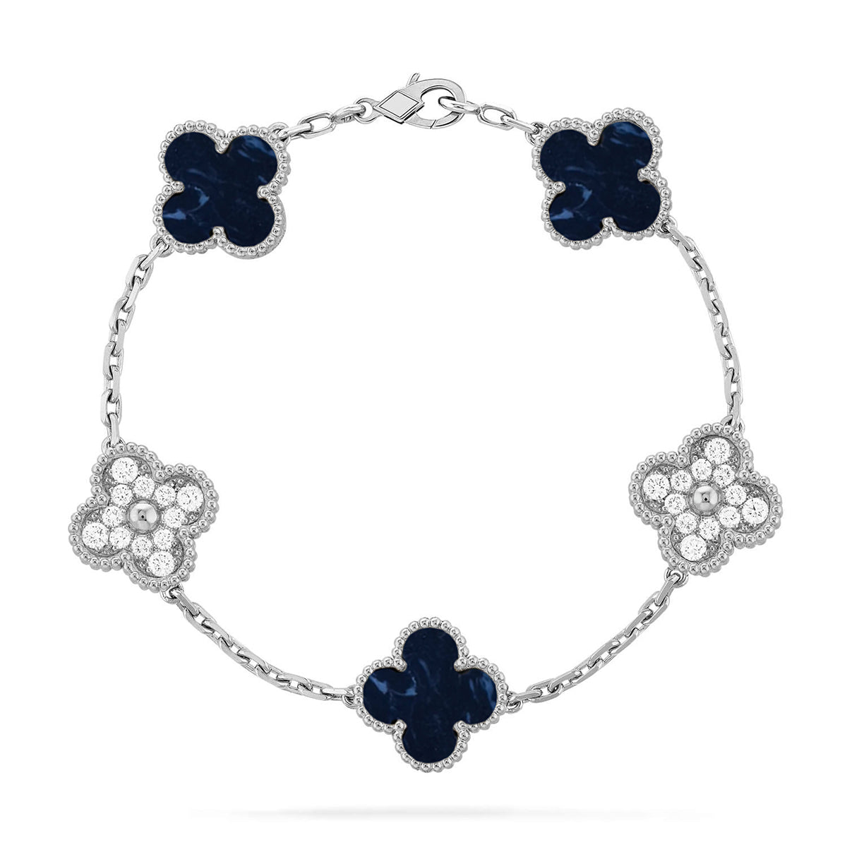 [Star Jewelry]CLOVER 5 MOTIF PIETERSITE BRACELET COLLECTION