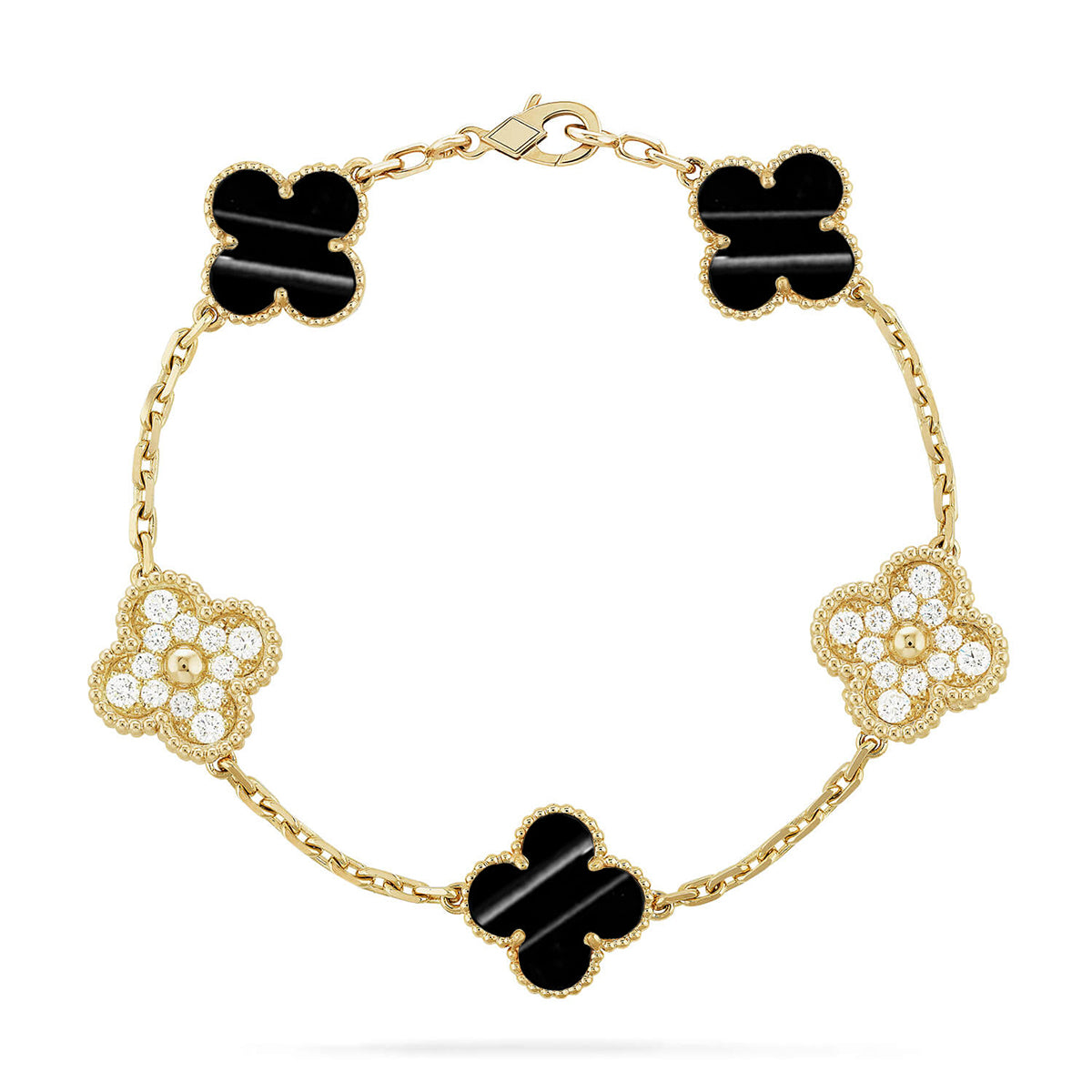 [Star Jewelry] CLOVER 5 MOTIF PULSAR STONE BRACELET COLLECTION
