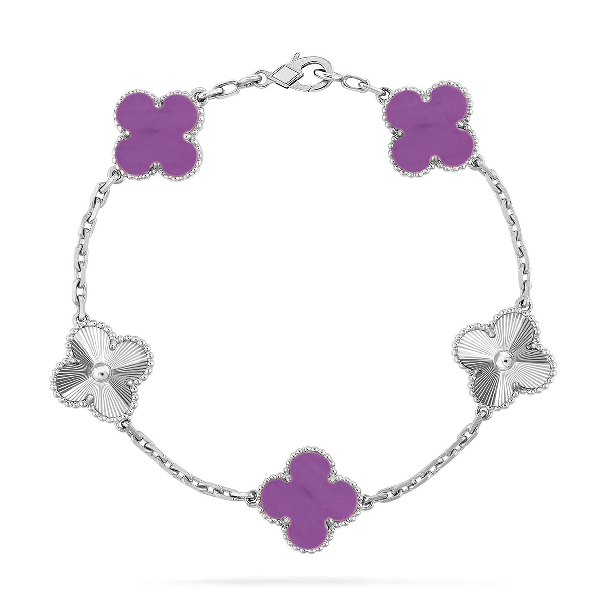 [Star Jewelry] CLOVER 5 MOTIF VIOLET BRACELET COLLECTION