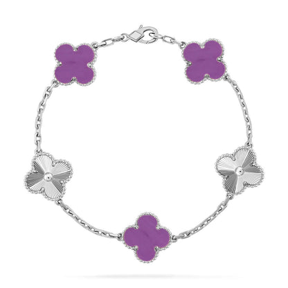 [Star Jewelry] CLOVER 5 MOTIF VIOLET BRACELET COLLECTION