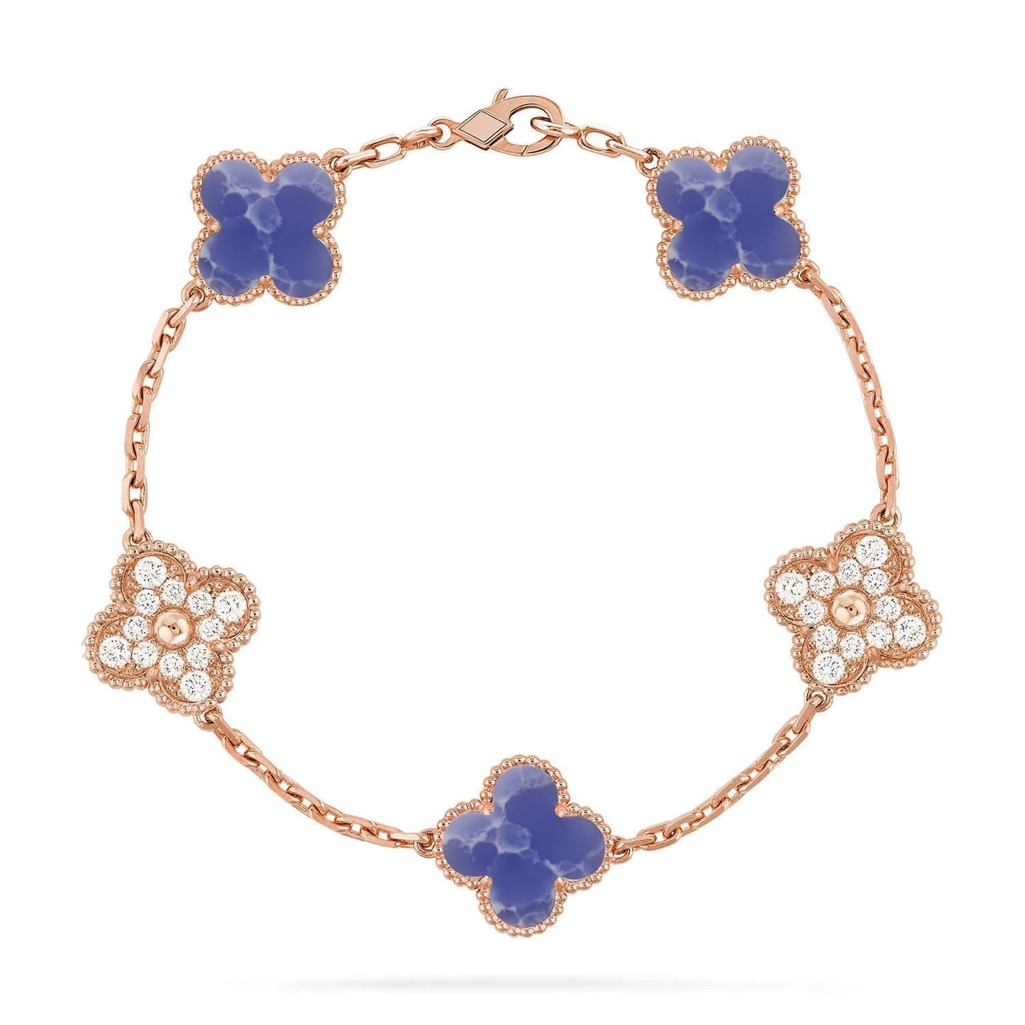 [Star Jewelry]CLOVER 5 MOTIF BLUE VEINS BRACELET COLLECTION