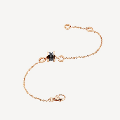 [Star Jewelry]ZERO 1 SOFT PINK GOLD AND BLACK CERAMIC BRACELET