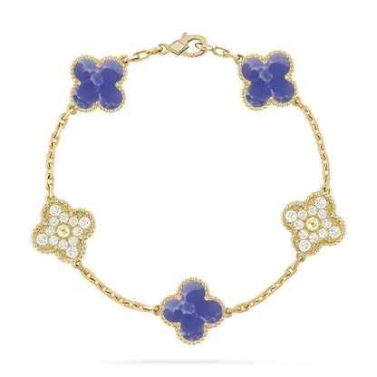 [Star Jewelry]CLOVER 5 MOTIF BLUE VEINS BRACELET COLLECTION