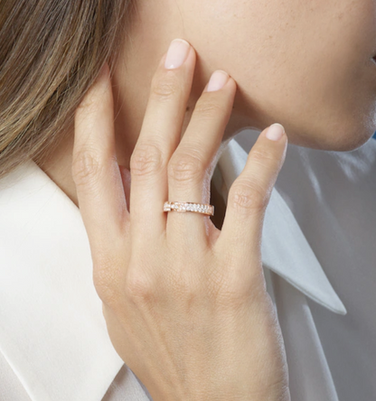 [Star Jewelry]ALLIANCE LIENS VIDENCE PAVED DIAMOND 4MM RING