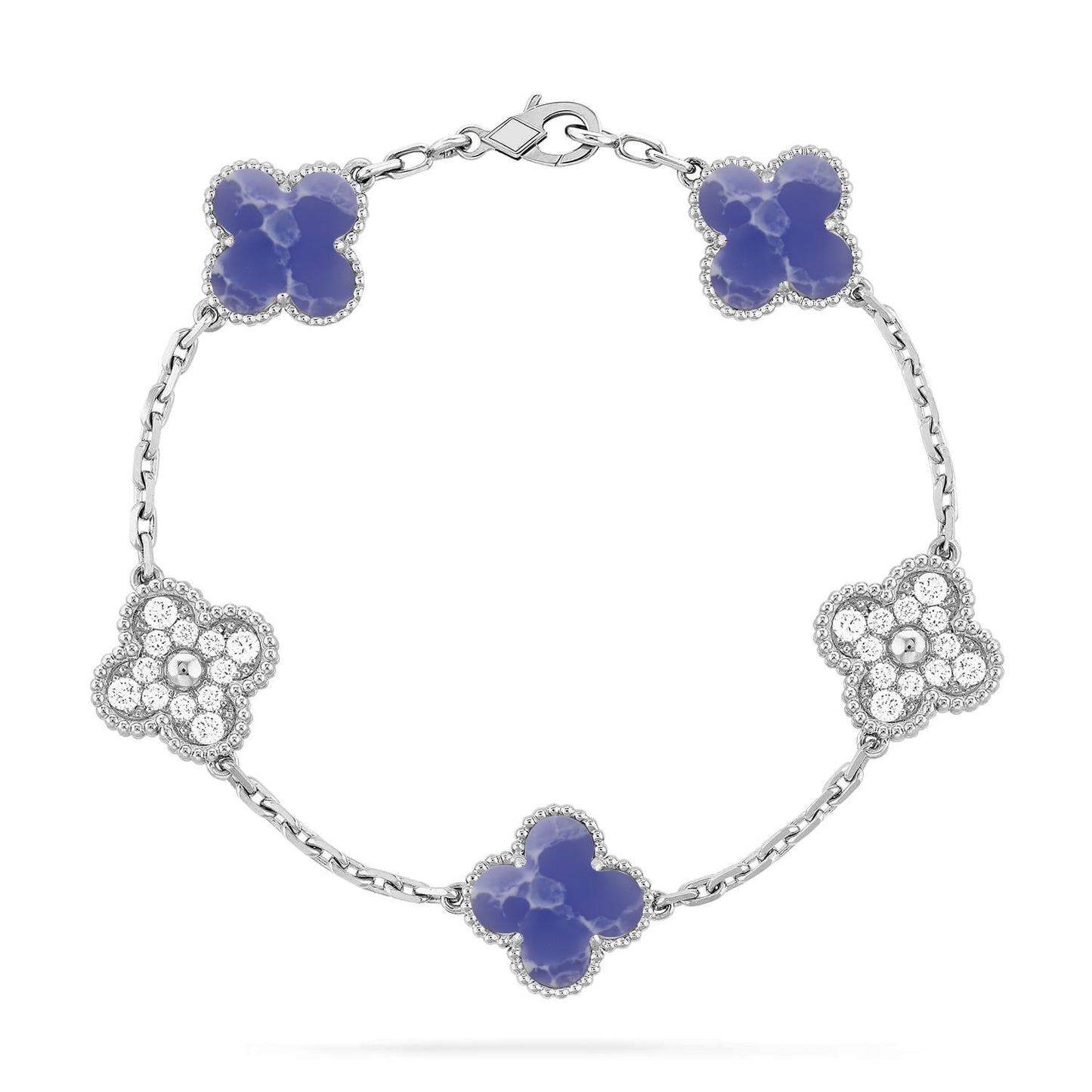 [Star Jewelry]CLOVER 5 MOTIF BLUE VEINS BRACELET COLLECTION