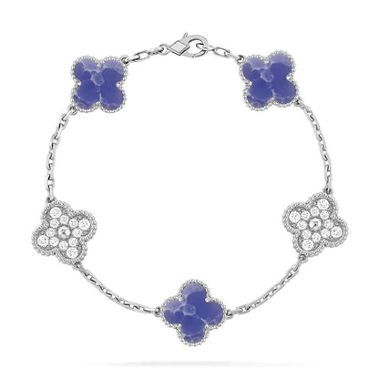[Star Jewelry]CLOVER 5 MOTIF BLUE VEINS BRACELET COLLECTION
