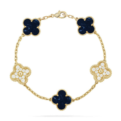 [Star Jewelry]CLOVER 5 MOTIF PIETERSITE BRACELET COLLECTION