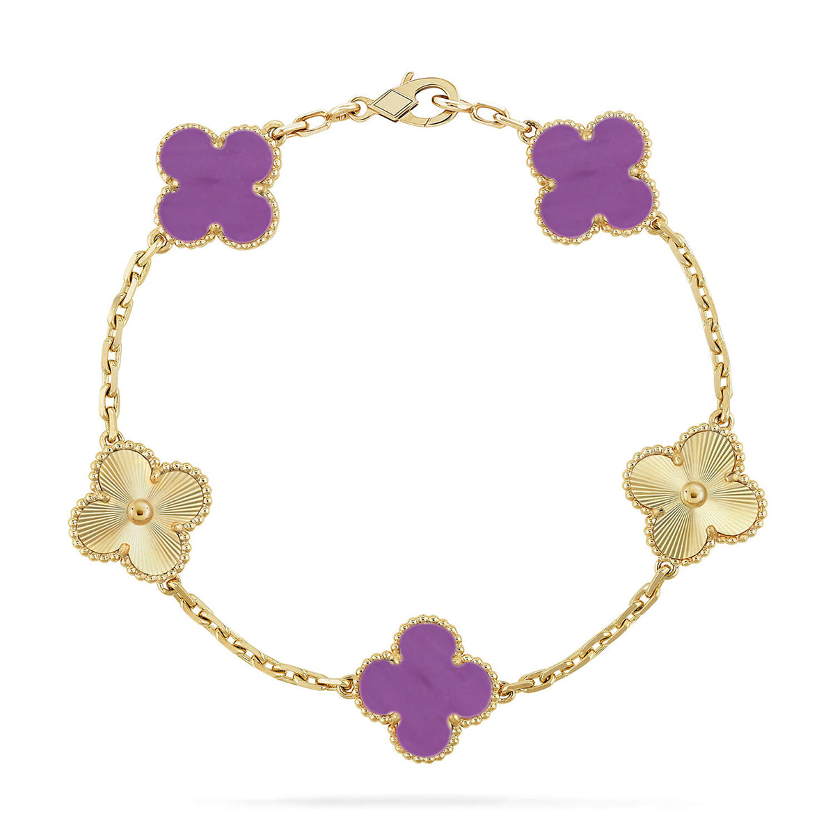 [Star Jewelry] CLOVER 5 MOTIF VIOLET BRACELET COLLECTION