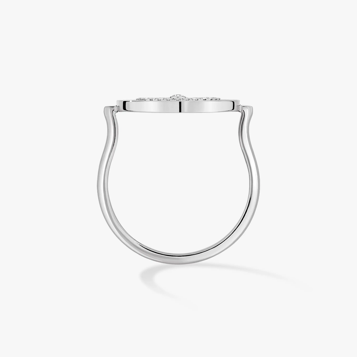 [Stars Jewelry]LUCKY MOVE PAVED SILVER DIAMOND RING