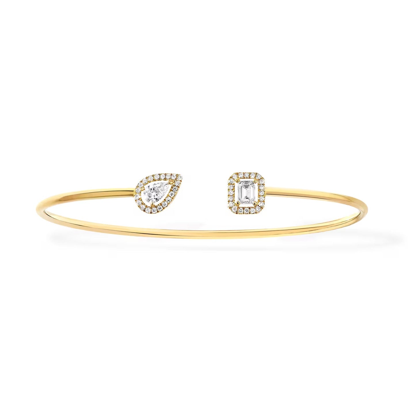 [Stars Jewelry]JONC FLEX MY TWIN TOI & MOI SILVER DIAMOND BRACELET