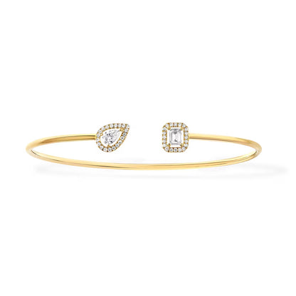 [Stars Jewelry]JONC FLEX MY TWIN TOI & MOI SILVER DIAMOND BRACELET