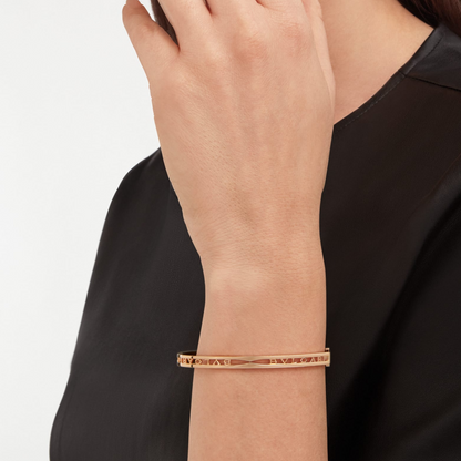 [Star Jewelry]ZERO 1 SPIRAL LOGO PINK GOLD BRACELET