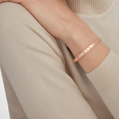 [Star Jewelry]ZERO 1 PINK GOLD 12 DIAMONDS BRACELET