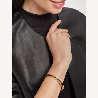 [Star Jewelry]ZERO 1 PINK GOLD WITH BLACK CERAMIC BRACELET