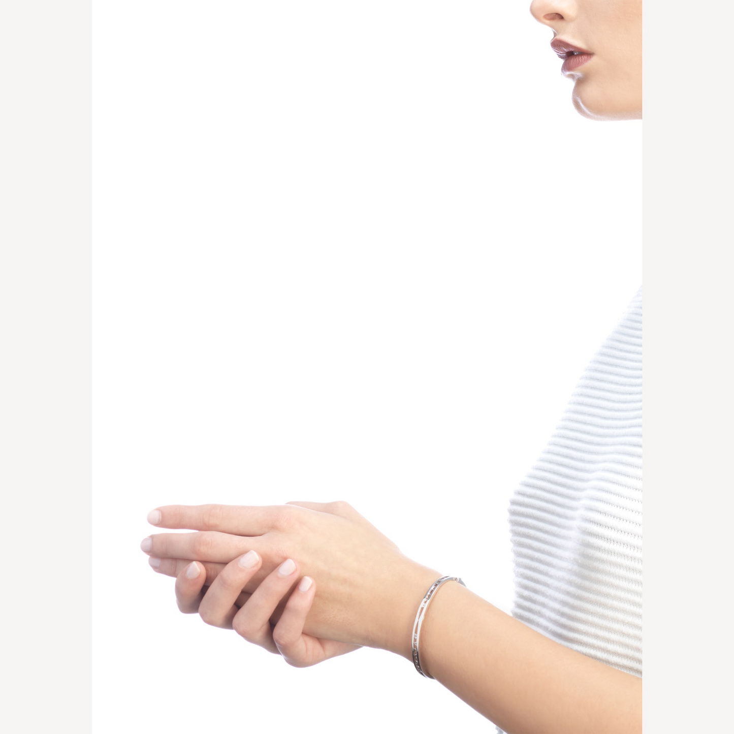 [Star Jewelry]ZERO 1 SPIRAL LOGO SILVER BRACELET