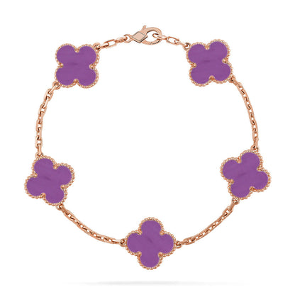 [Star Jewelry] CLOVER 5 MOTIF VIOLET BRACELET COLLECTION