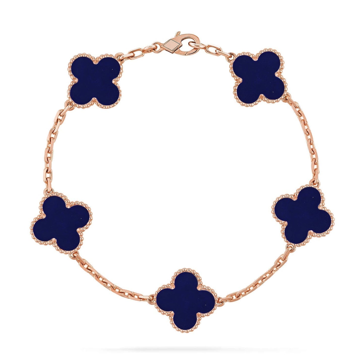 [Star Jewelry]CLOVER 5 MOTIF LAPIS LAZULI BRACELET COLLECTION