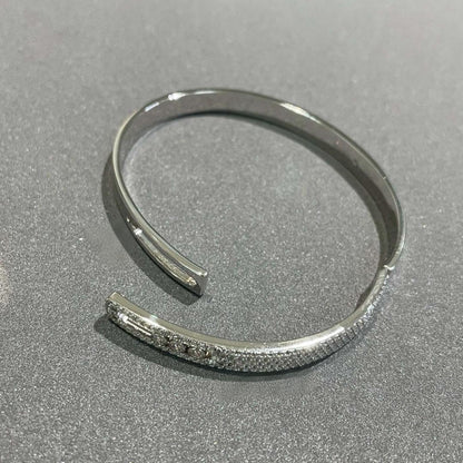 [Stars Jewelry]Move Noa Rose Gold Pavé Diamond Bangle Bracelet