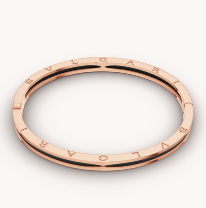 [Star Jewelry]ZERO 1 PINK GOLD WITH BLACK CERAMIC BRACELET