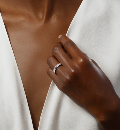 [Star Jewelry]ALLIANCE LIENS VIDENCE PAVED DIAMOND 4MM RING