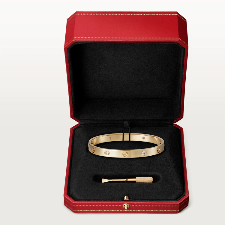 [Star Jewelry]LOVE BRACELET 6.1MM 4 DIAMONDS