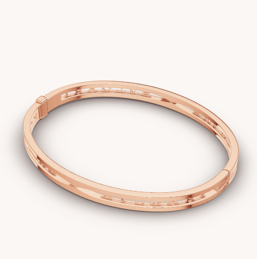 [Star Jewelry]ZERO 1 SPIRAL LOGO PINK GOLD BRACELET
