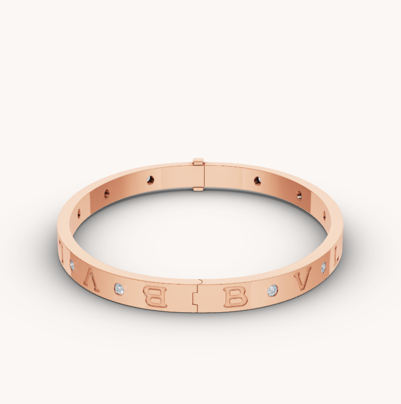[Star Jewelry]ZERO 1 PINK GOLD 12 DIAMONDS BRACELET
