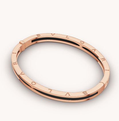 [Star Jewelry]ZERO 1 PINK GOLD WITH BLACK CERAMIC BRACELET