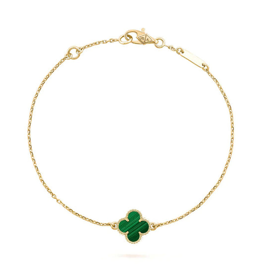 [Star Jewelry]CLOVER BRACELET MALACHITE 1 MOTIF