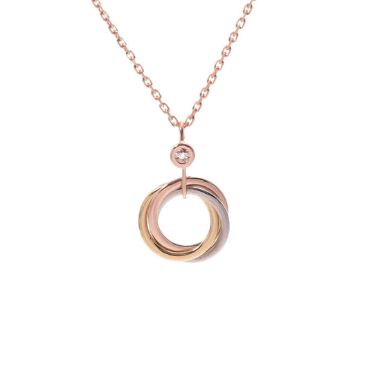 [Star Jewelry]TRINITY SILVER GOLD PINK GOLD NECKLACE
