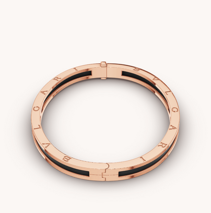 [Star Jewelry]ZERO 1 PINK GOLD WITH BLACK CERAMIC BRACELET