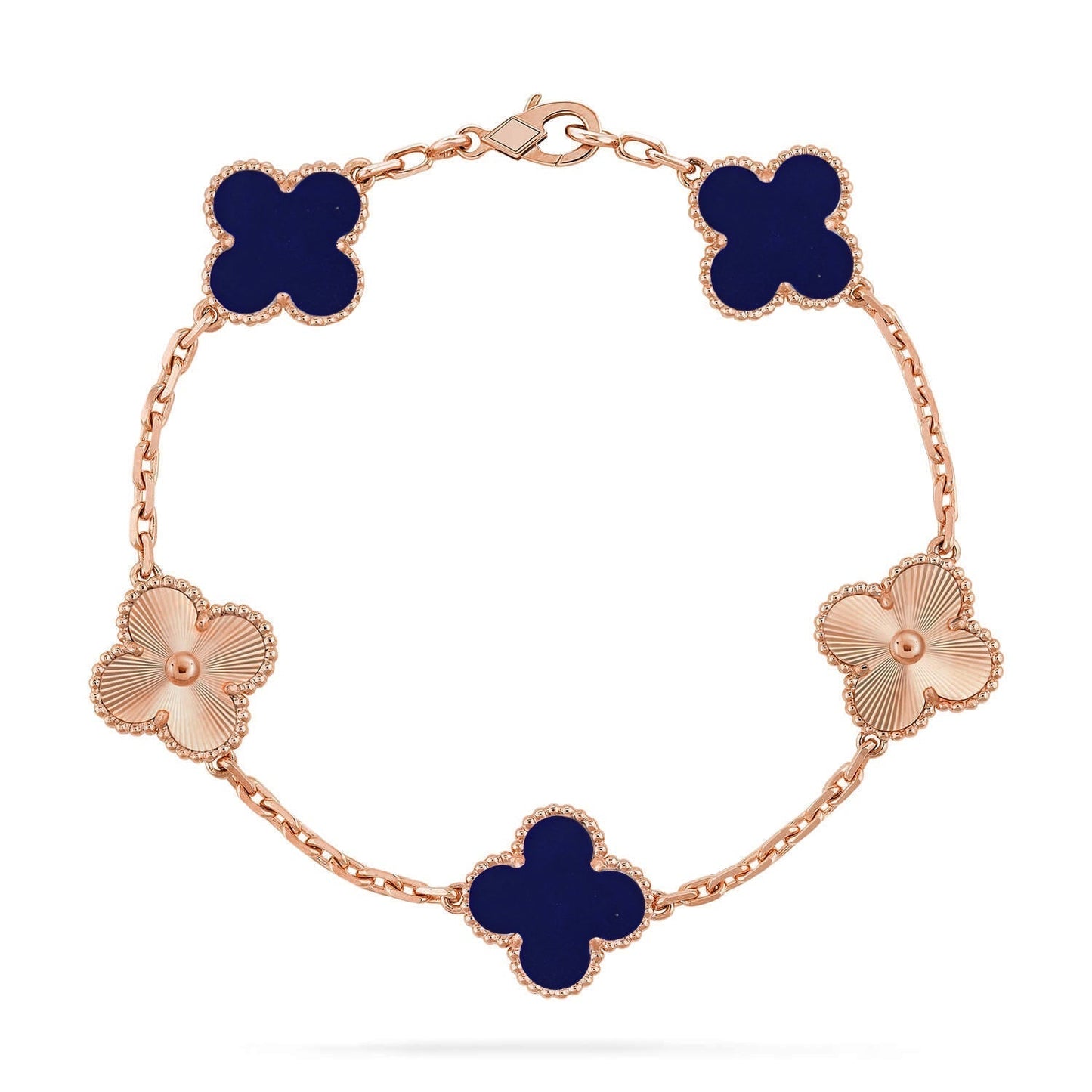 [Star Jewelry]CLOVER 5 MOTIF LAPIS LAZULI BRACELET COLLECTION