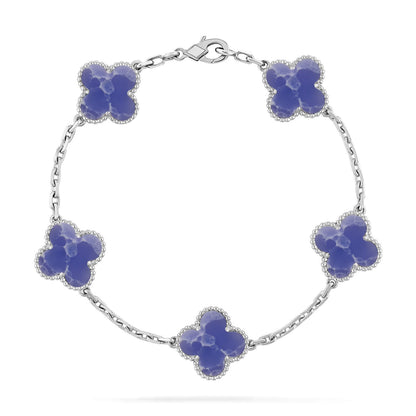 [Star Jewelry]CLOVER 5 MOTIF BLUE VEINS BRACELET COLLECTION