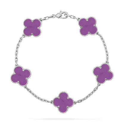 [Star Jewelry] CLOVER 5 MOTIF VIOLET BRACELET COLLECTION