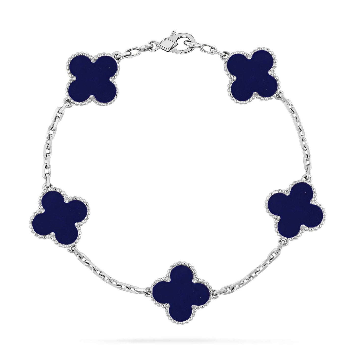 [Star Jewelry]CLOVER 5 MOTIF LAPIS LAZULI BRACELET COLLECTION