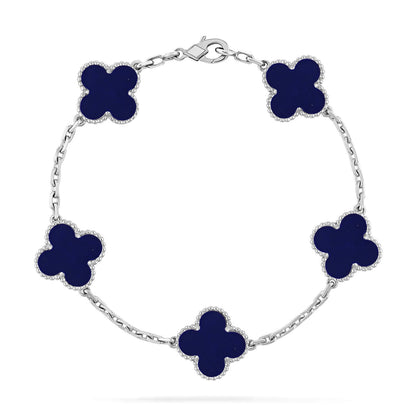 [Star Jewelry]CLOVER 5 MOTIF LAPIS LAZULI BRACELET COLLECTION