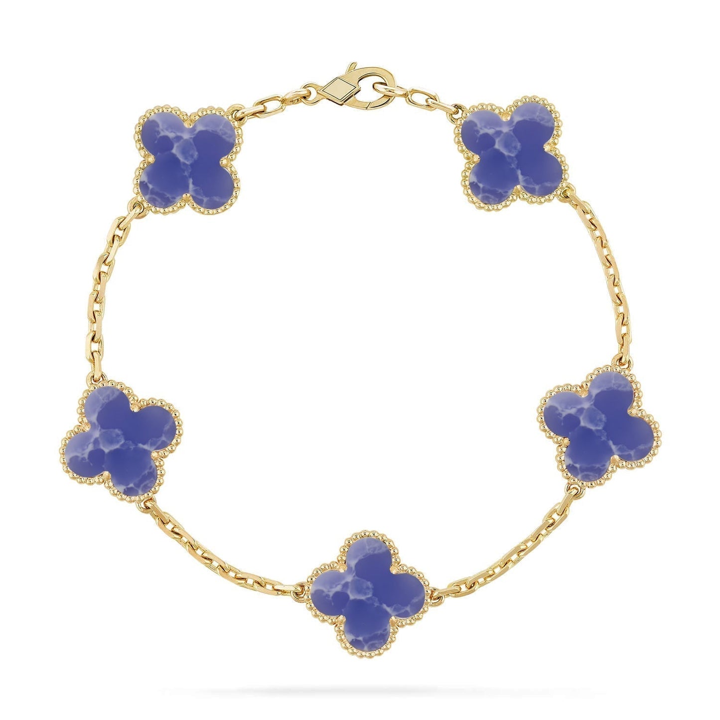 [Star Jewelry]CLOVER 5 MOTIF BLUE VEINS BRACELET COLLECTION