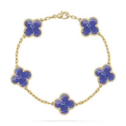 [Star Jewelry]CLOVER 5 MOTIF BLUE VEINS BRACELET COLLECTION