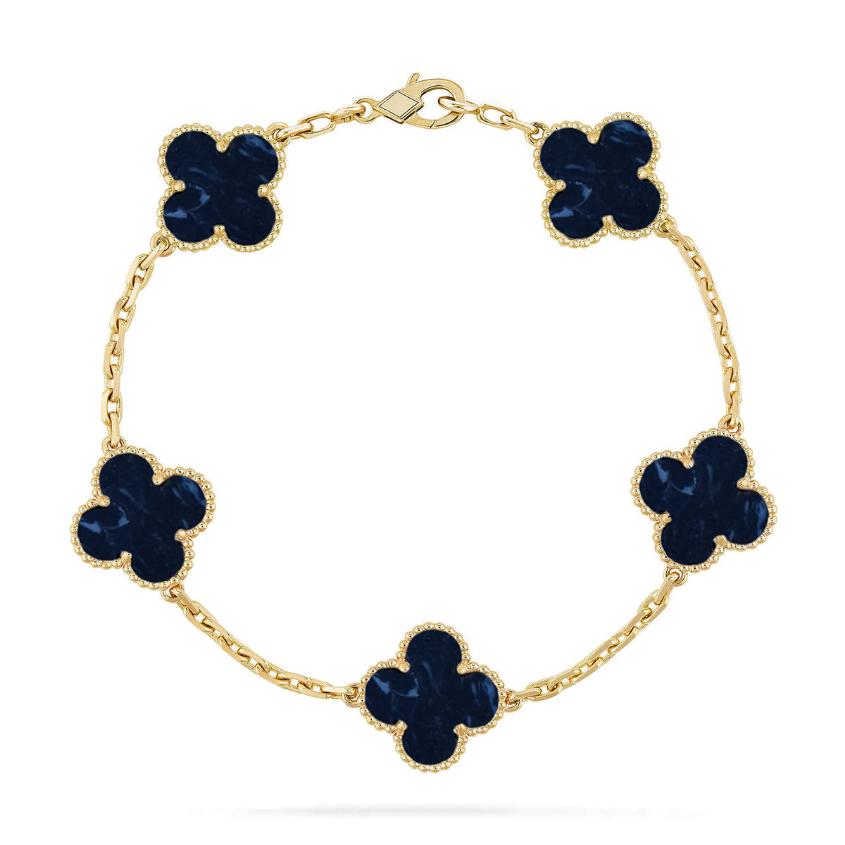 [Star Jewelry]CLOVER 5 MOTIF PIETERSITE BRACELET COLLECTION