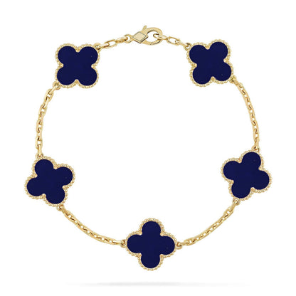 [Star Jewelry]CLOVER 5 MOTIF LAPIS LAZULI BRACELET COLLECTION